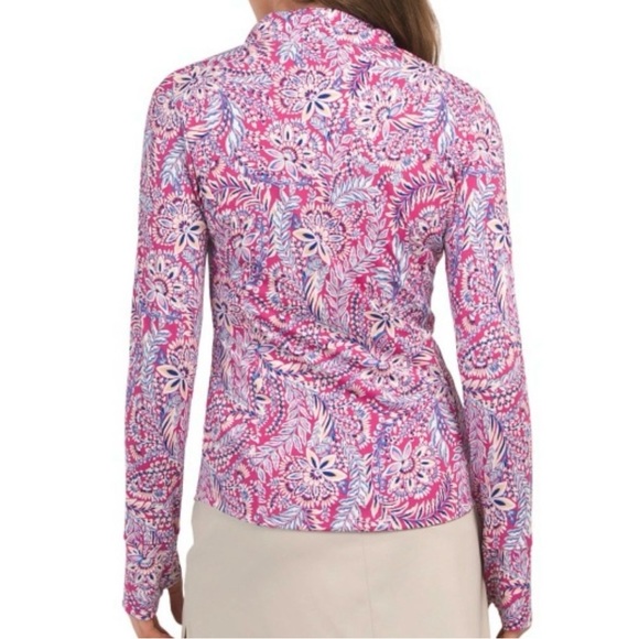 Tommy Bahama Jackets & Blazers - NWT Tommy Bahama Golf & Tennis Full Zip Pink Floral Jacket